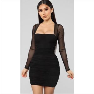 Fashion Nova Oh Fresh Mini Dress Black
